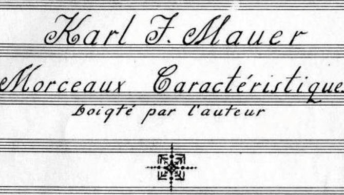 Morceaux Caractéristiques di Karl F. Mauer