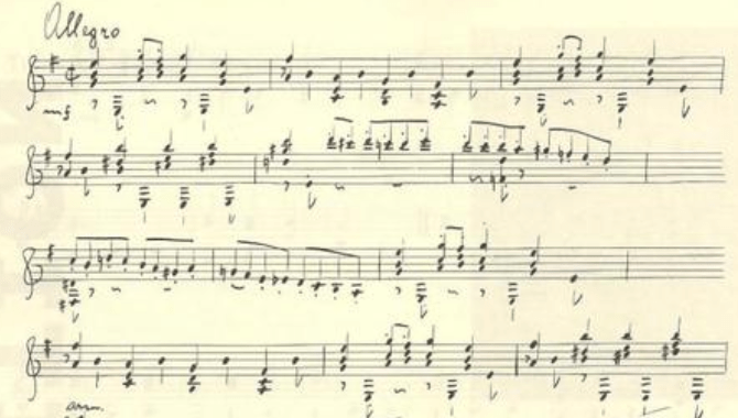 Il quarto movimento della Sonata Classica di Alfred Uhl