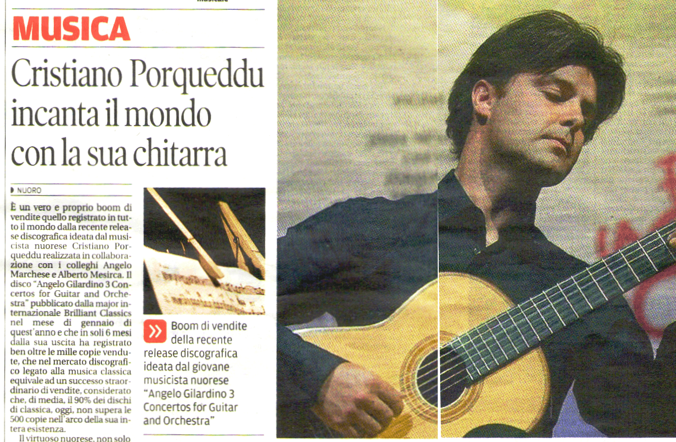 Articolo sul quotidiano regionale La Nuova Sardegna dell'11 09 2014
