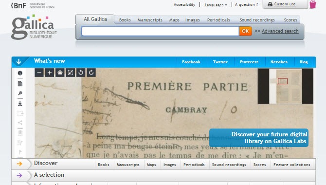 Gallica: Bibliothèque nationale de France