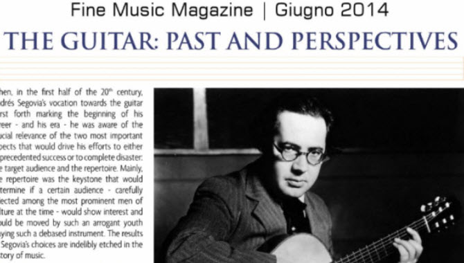 Articolo su Fine Music Magazine di Giugno 2014
