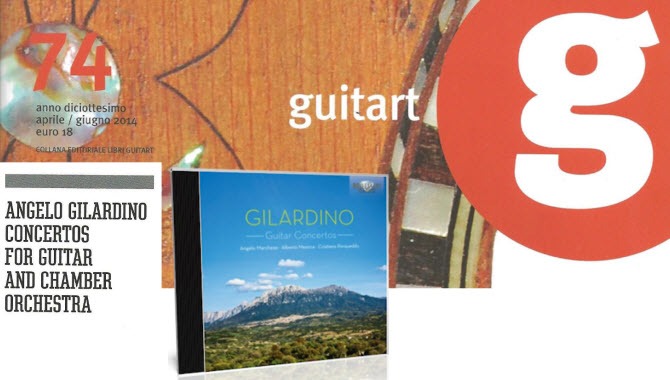 Recensione su GuitART per il nuovo CD "Gilardino Concertos for Guitar and Orchestra"