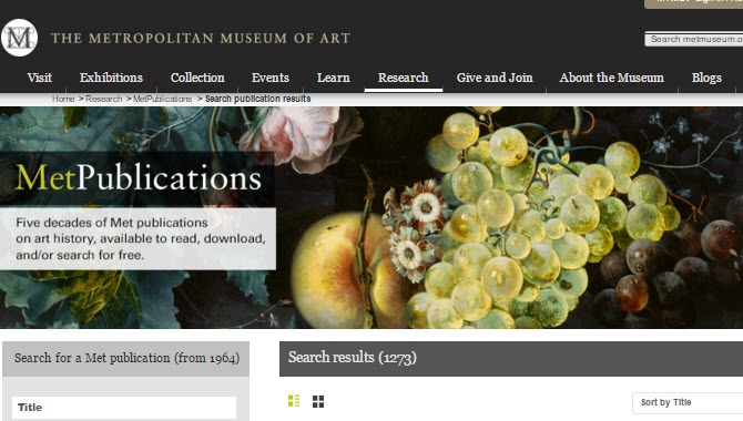 Libri di arte: centinaia di testi in PDF gratis