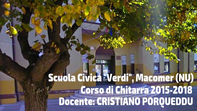 Corso di chitarra presso la Scuola Civica "Verdi" di Macomer