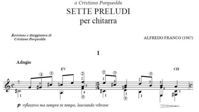 Novembrina e Sette Preludi di Alfredo Franco