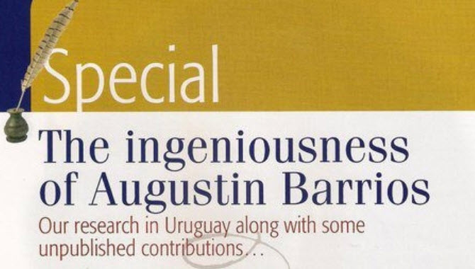 The ingeniousness of Agustín Barrios