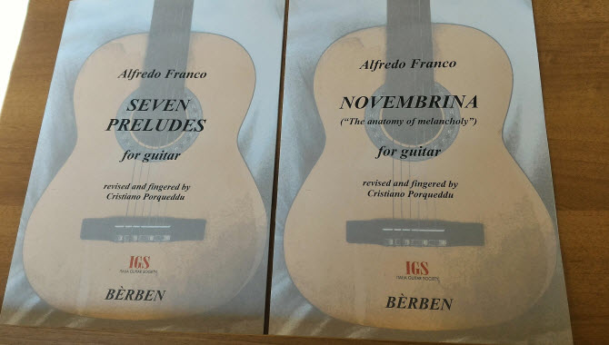 Pubblicazioni della musica di Alfredo Franco