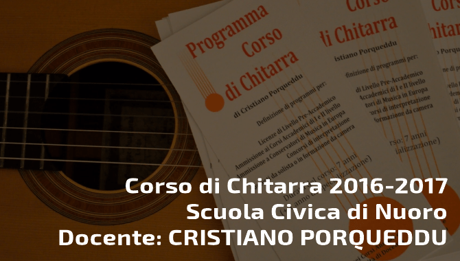 Scuola Civica di Nuoro: Corso di Chitarra 2016-2017