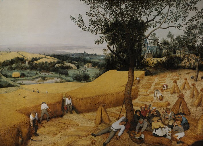 'The Harvesters' di Pieter Bruegel il Vecchio
