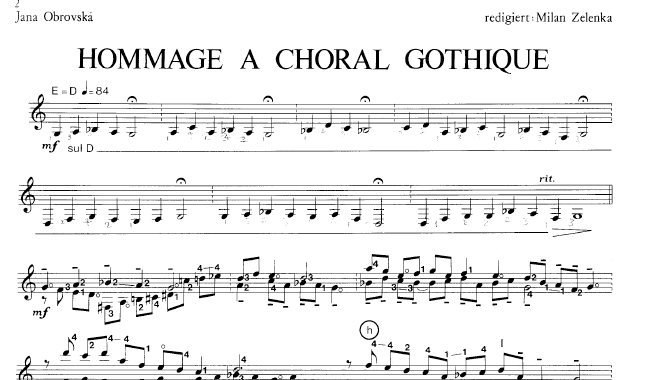 Musica per chitarra di Jana Obrovská