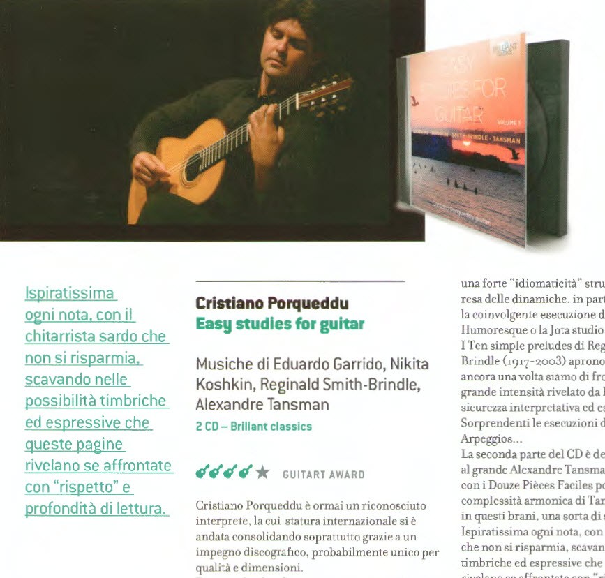 Recensione su GuitART per Easy Studies for Guitar Vol.1