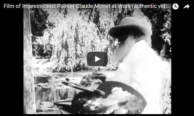 Monet che dipinge la natura