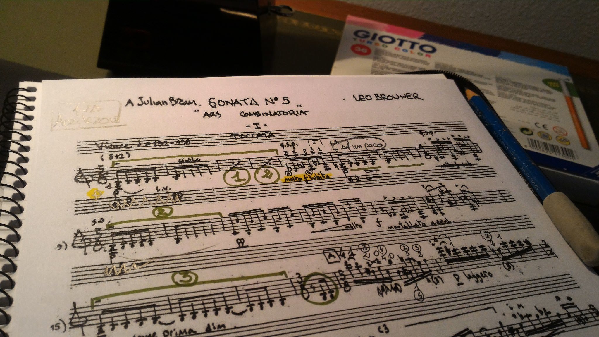 Sonata Ars Combinatoria No.5 di Leo Brouwer
