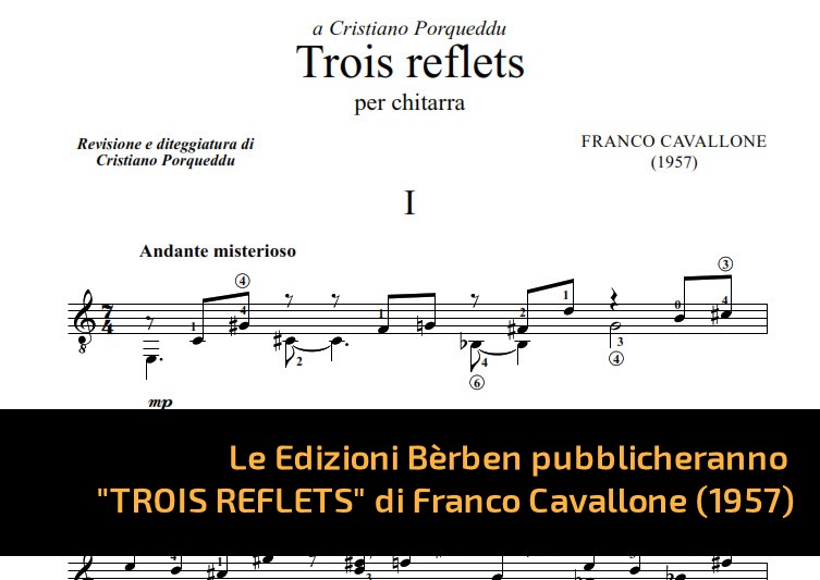 Trois Reflets di Franco Cavallone. Invio all'editore.