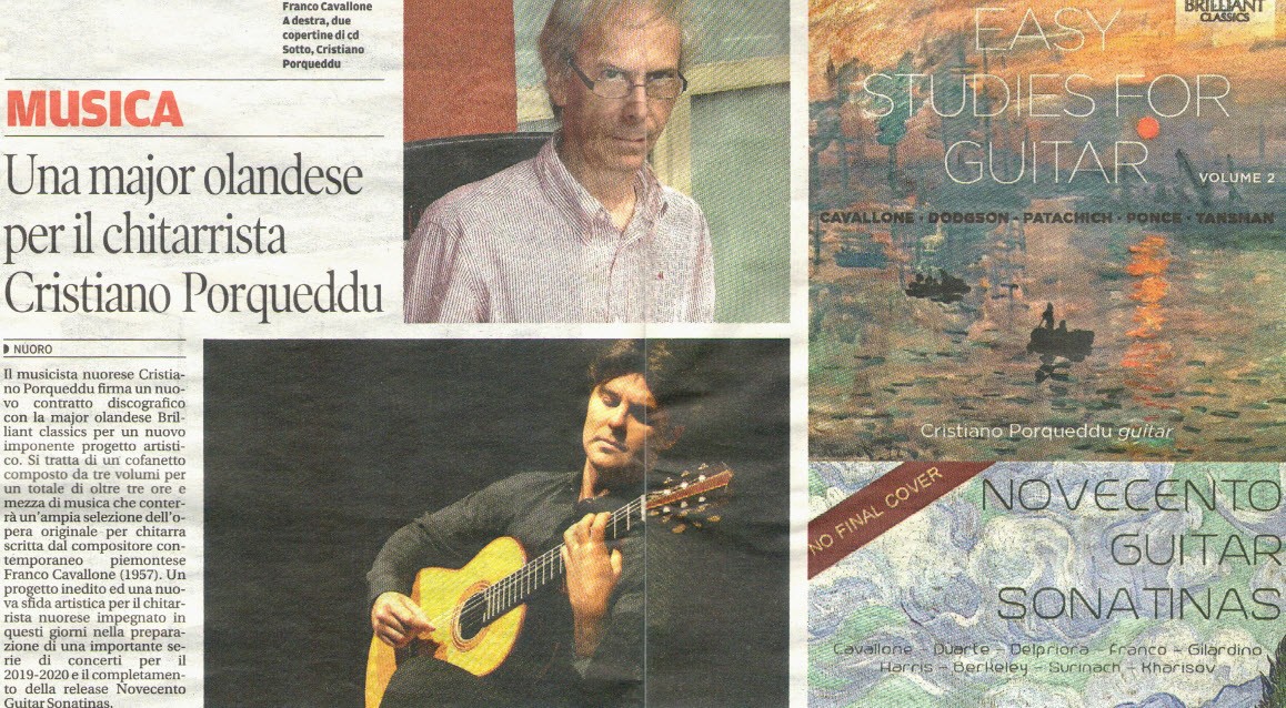 Articolo su Cavallone Music for Guitar