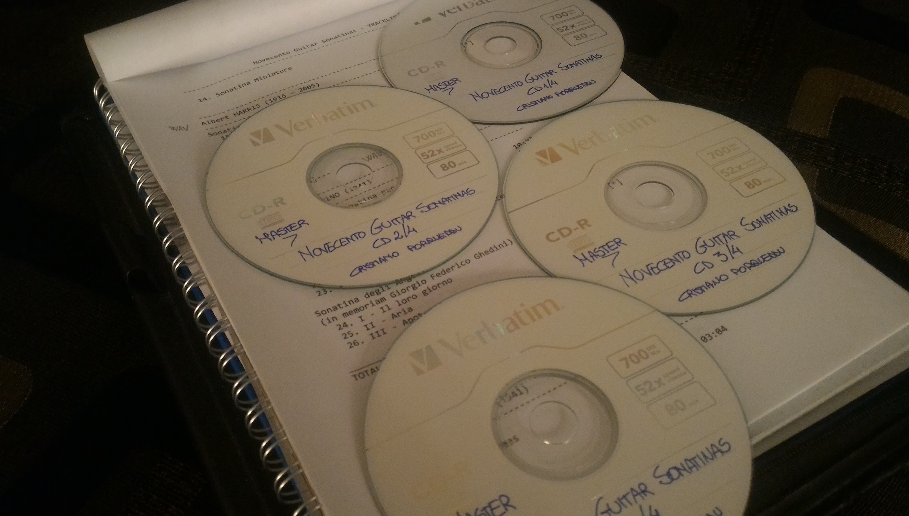 I master del nuovo progetto discografico