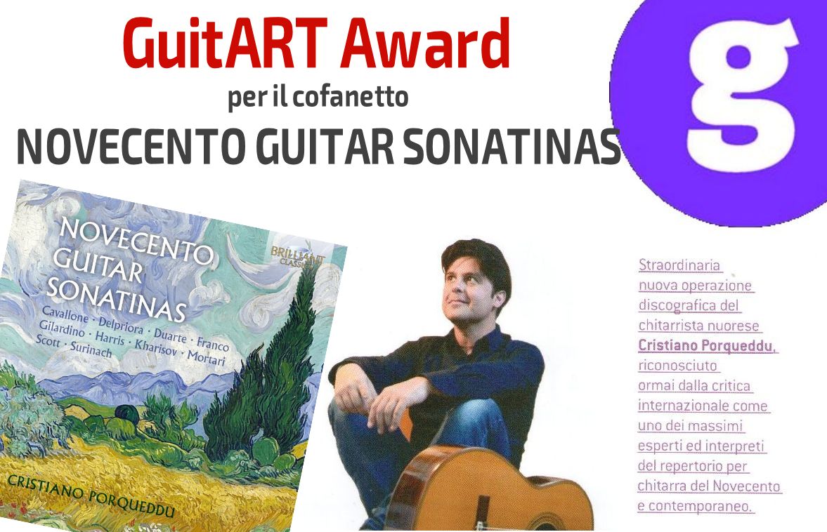 GuitART Award per Novecento Guitar Sonatinas
