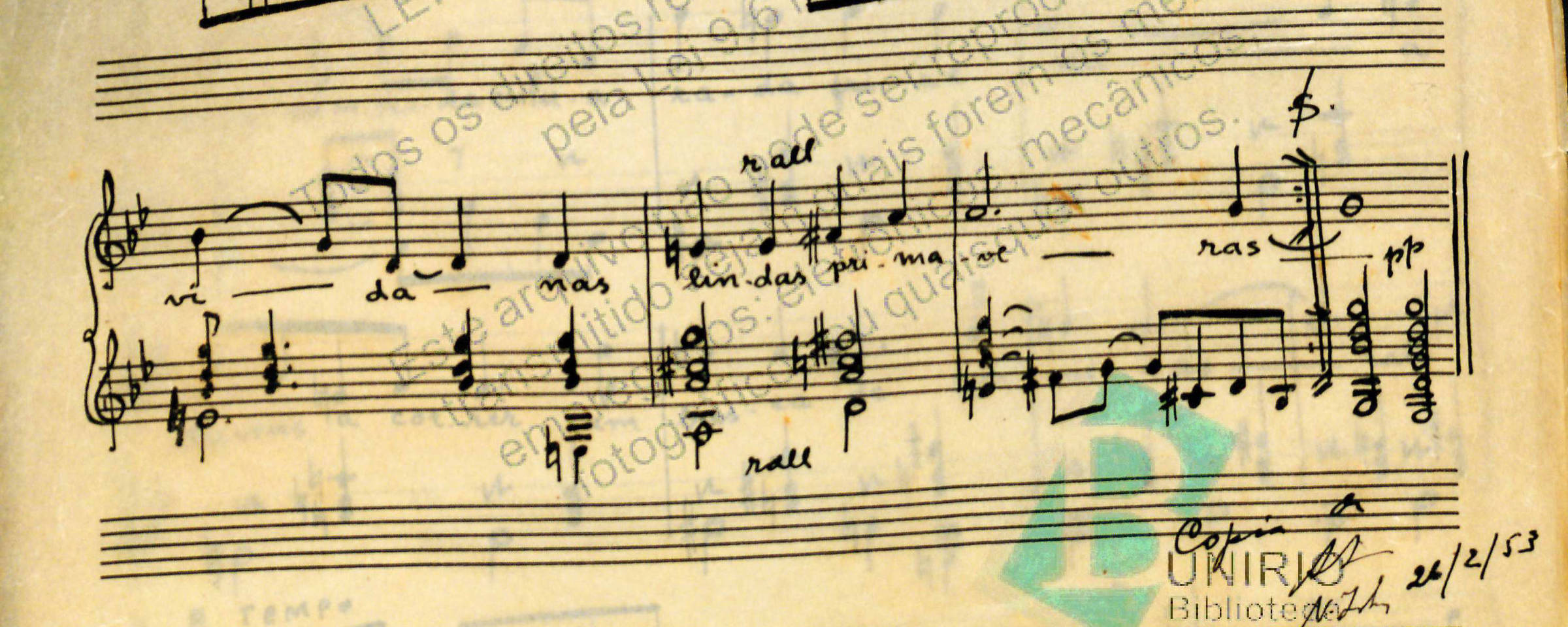"Cançao do poeta do século XVIII" di Heitor Villa-Lobos