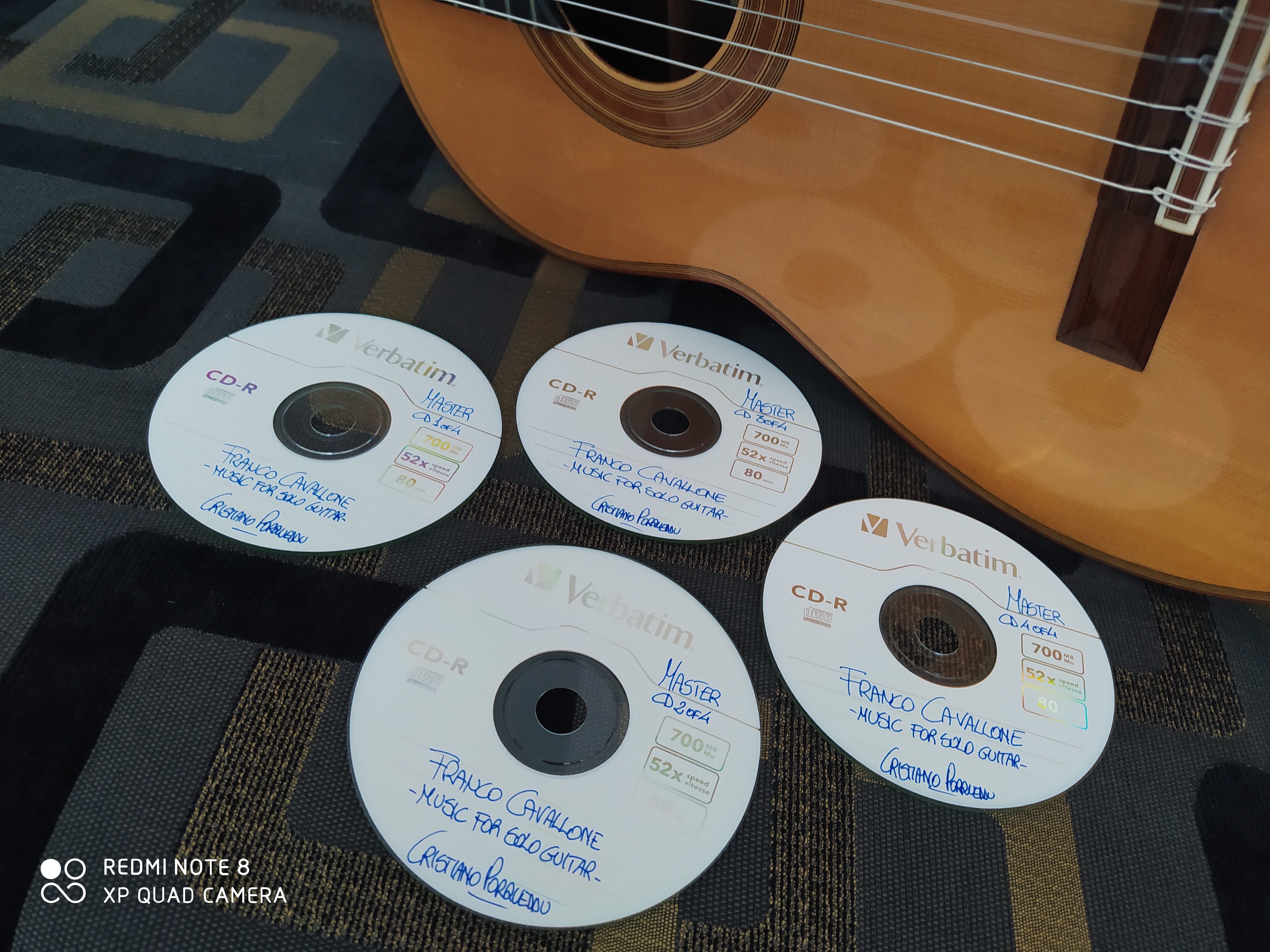 I master del CD Box dedicato a Franco Cavallone
