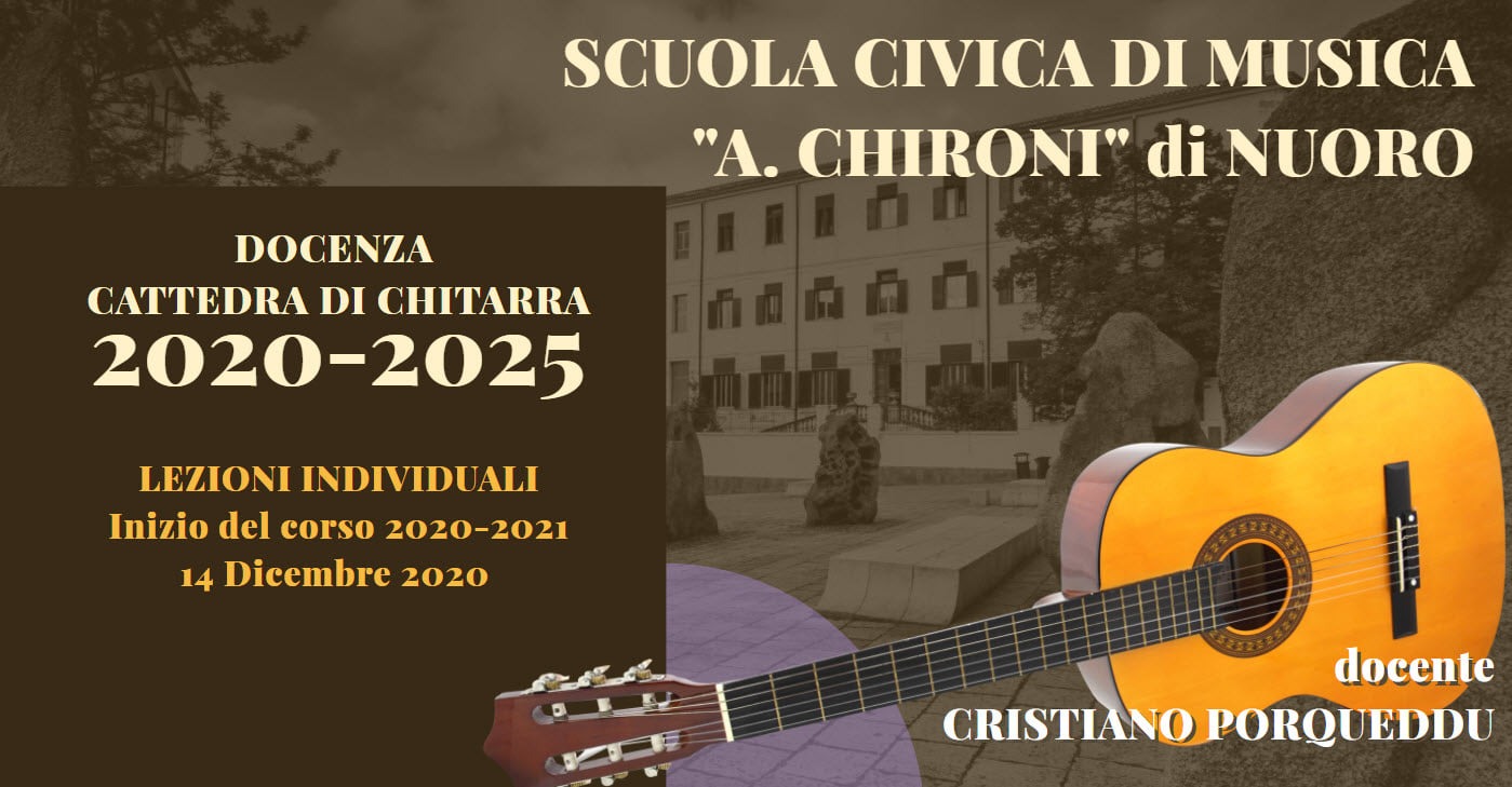 Docenza alla Civica di Nuoro fino al 2025