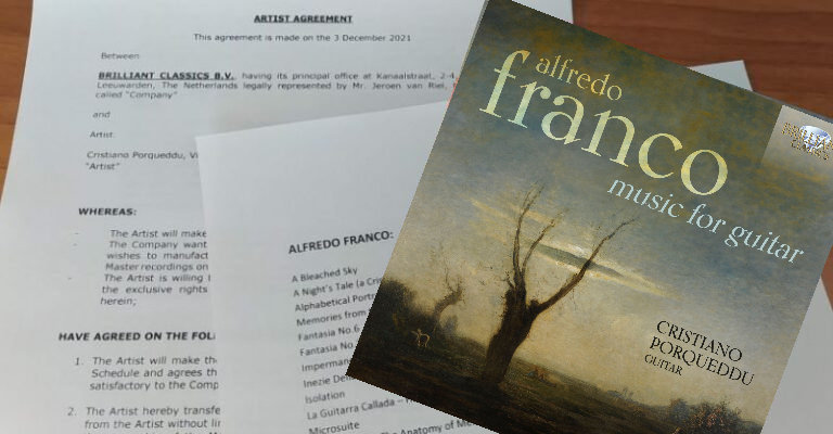 Firmato il contratto discografico per il doppio CD dedicato ad Alfredo Franco