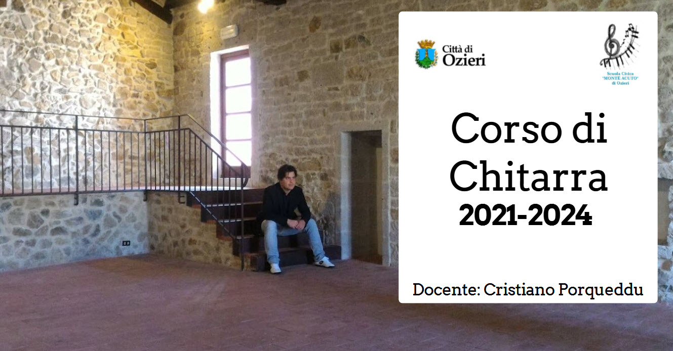 Scuola Civica di Ozieri: corso di chitarra dal 2021 al 2024