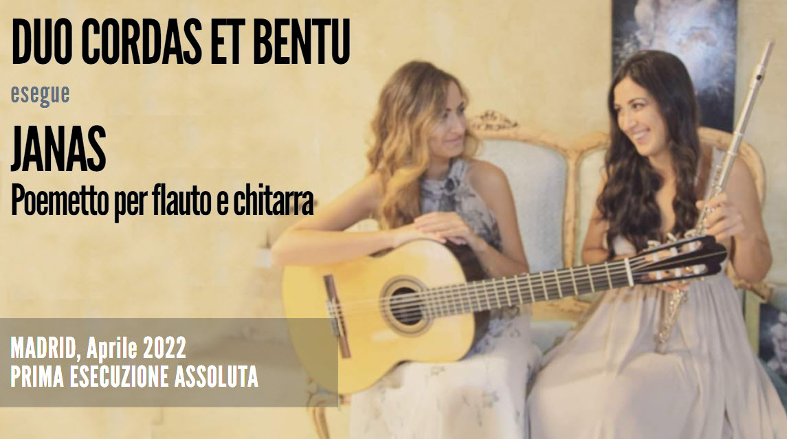 Janas, poemetto per flauto e chitarra: prima esecuzione assoluta