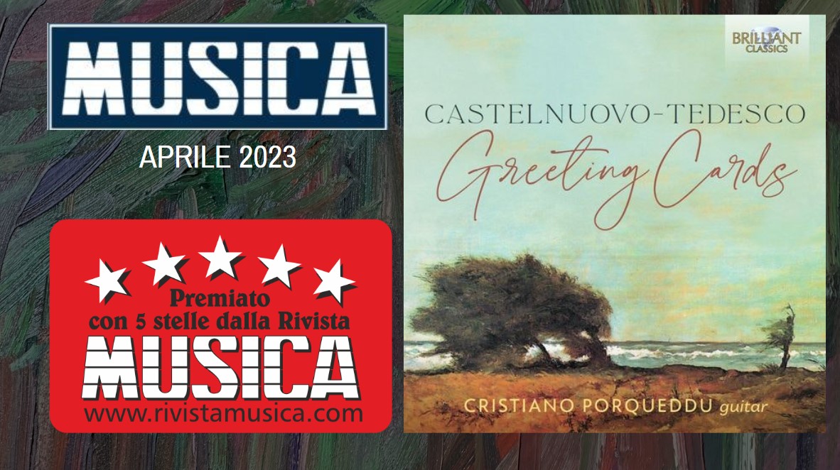 Cinque Stelle su MUSICA per Greeting Cards di Castelnuovo-Tedesco