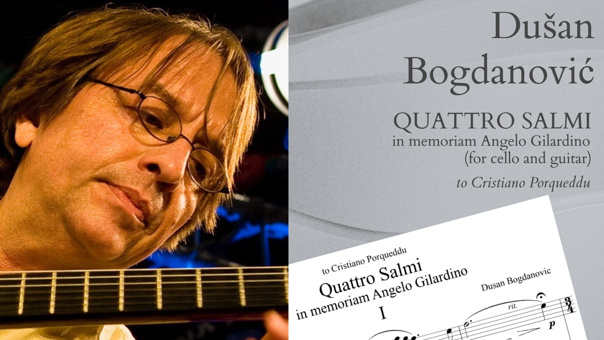 Quattro Salmi di Dušan Bogdanović