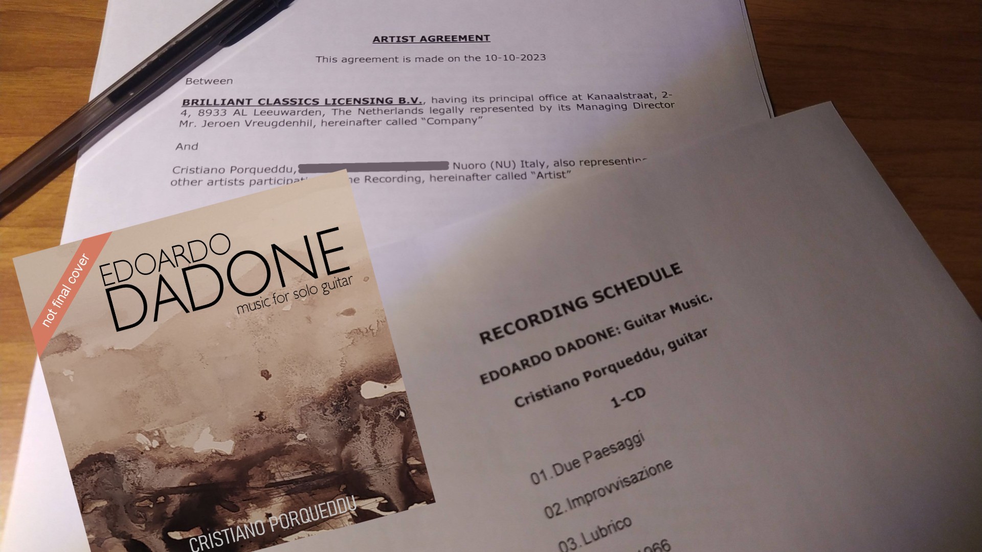 Edoardo Dadone Music for Solo Guitar