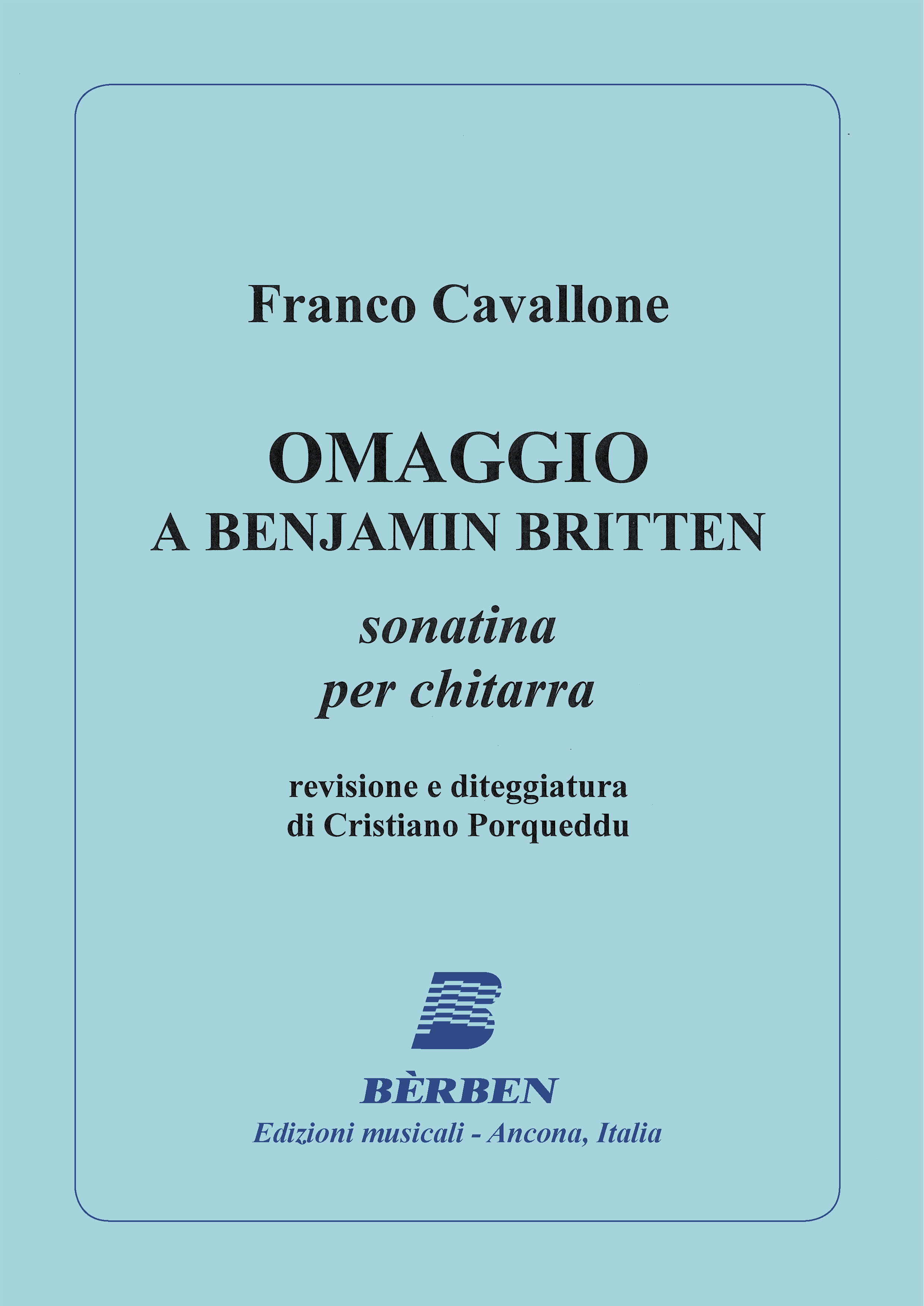 Copertina di Omaggio a Benjamin Britten