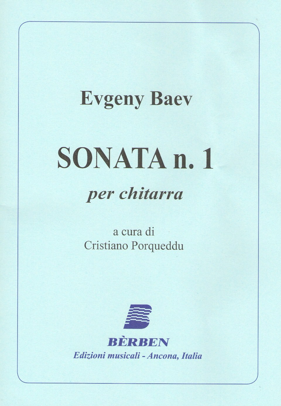 Copertina di Sonata No.1