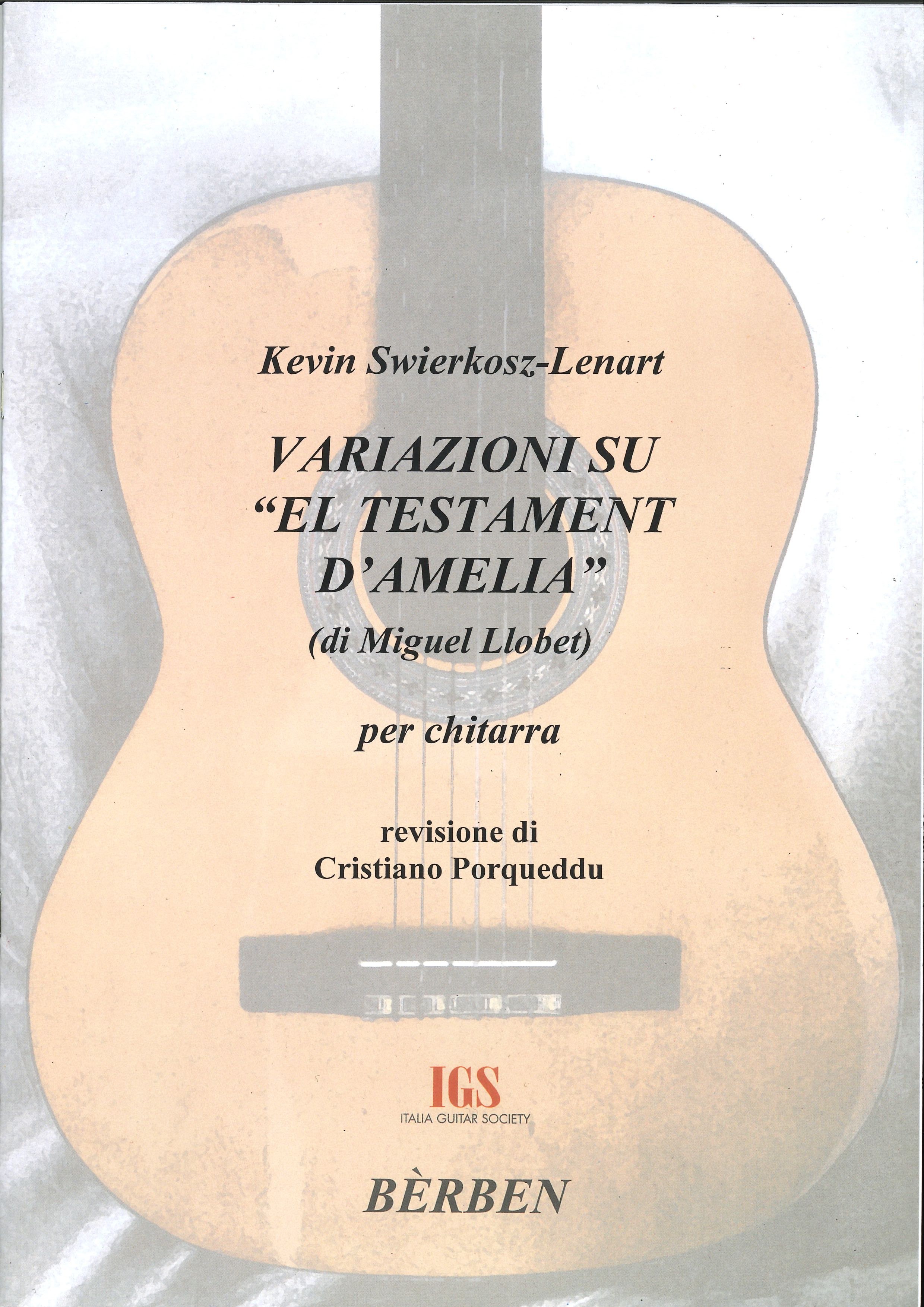 Copertina di Variazioni su El Testament d'Amelia